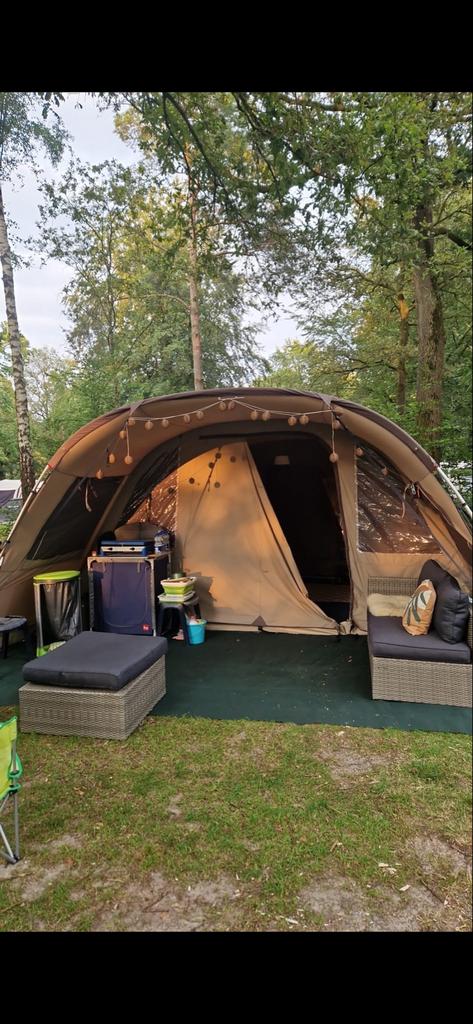 Redwood willow 480 6 pers katoenen tunnel tent, Ophalen, Gebruikt, Tot en met 6