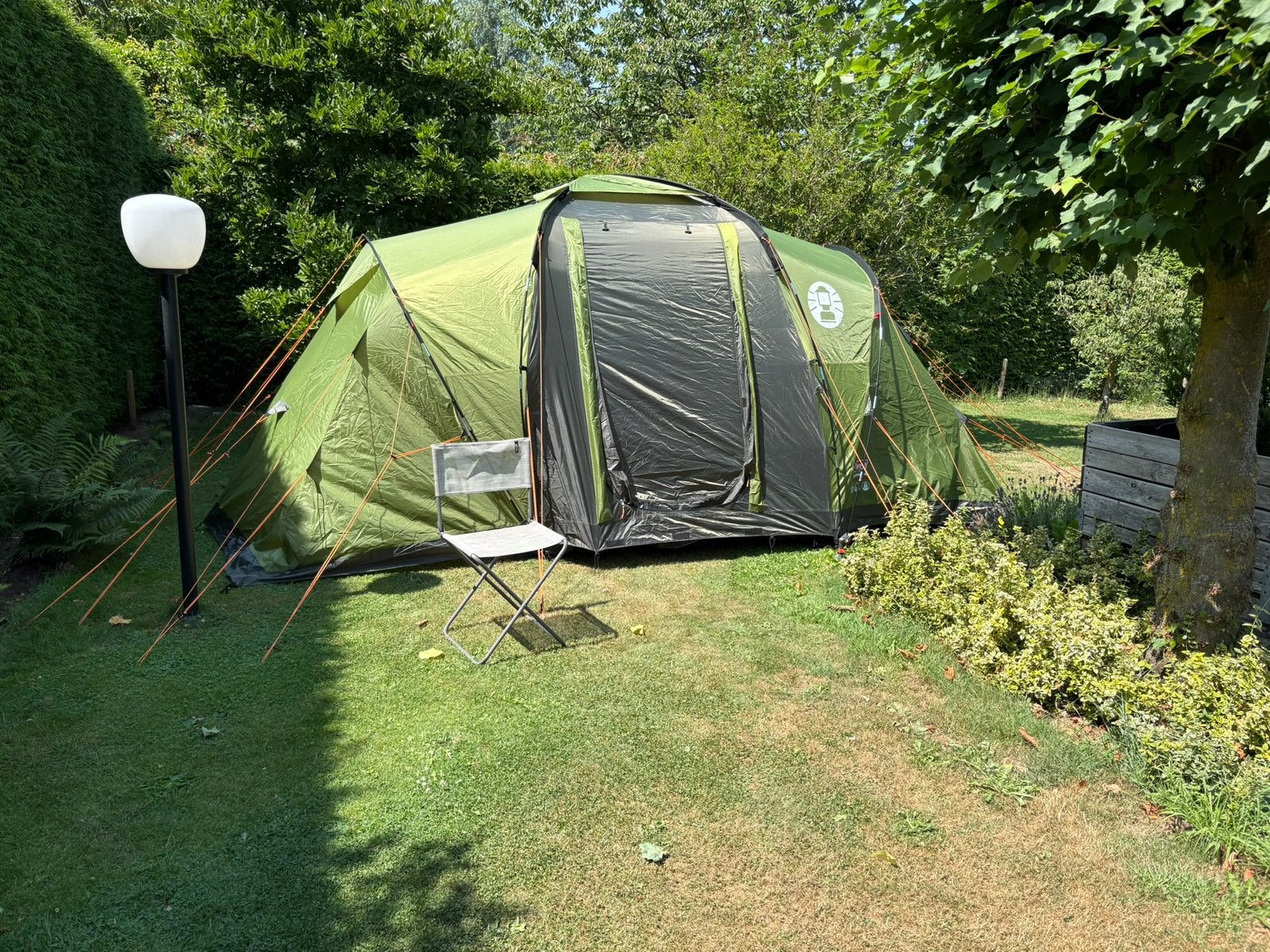 Coleman Bering 4 tent nieuwstaat inclusief veldbedden, Ophalen, Zo goed als nieuw, Tot en met 4