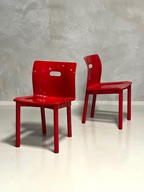 Kartell 4870 stoelen 3x Anna Castelli Ferrieri prijs p/stuk, Kunststof, Gebruikt, Drie, Kartell