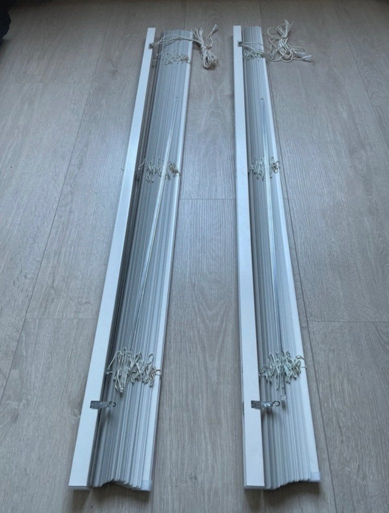 Jaloezie x2 (120 cm Breed), Ophalen, Gebruikt, 100 tot 150 cm, Wit