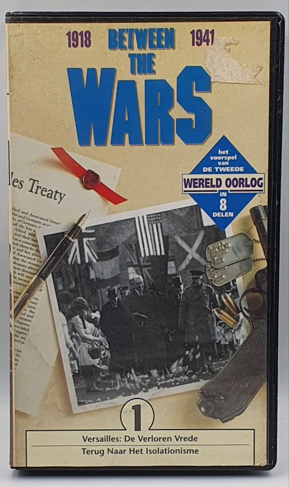 Te koop: VHS: 1918 Between The Wars - Deel 1 Documentaire, Nederlands ondertiteld, Documentaire, Alle leeftijden, Ophalen of Verzenden