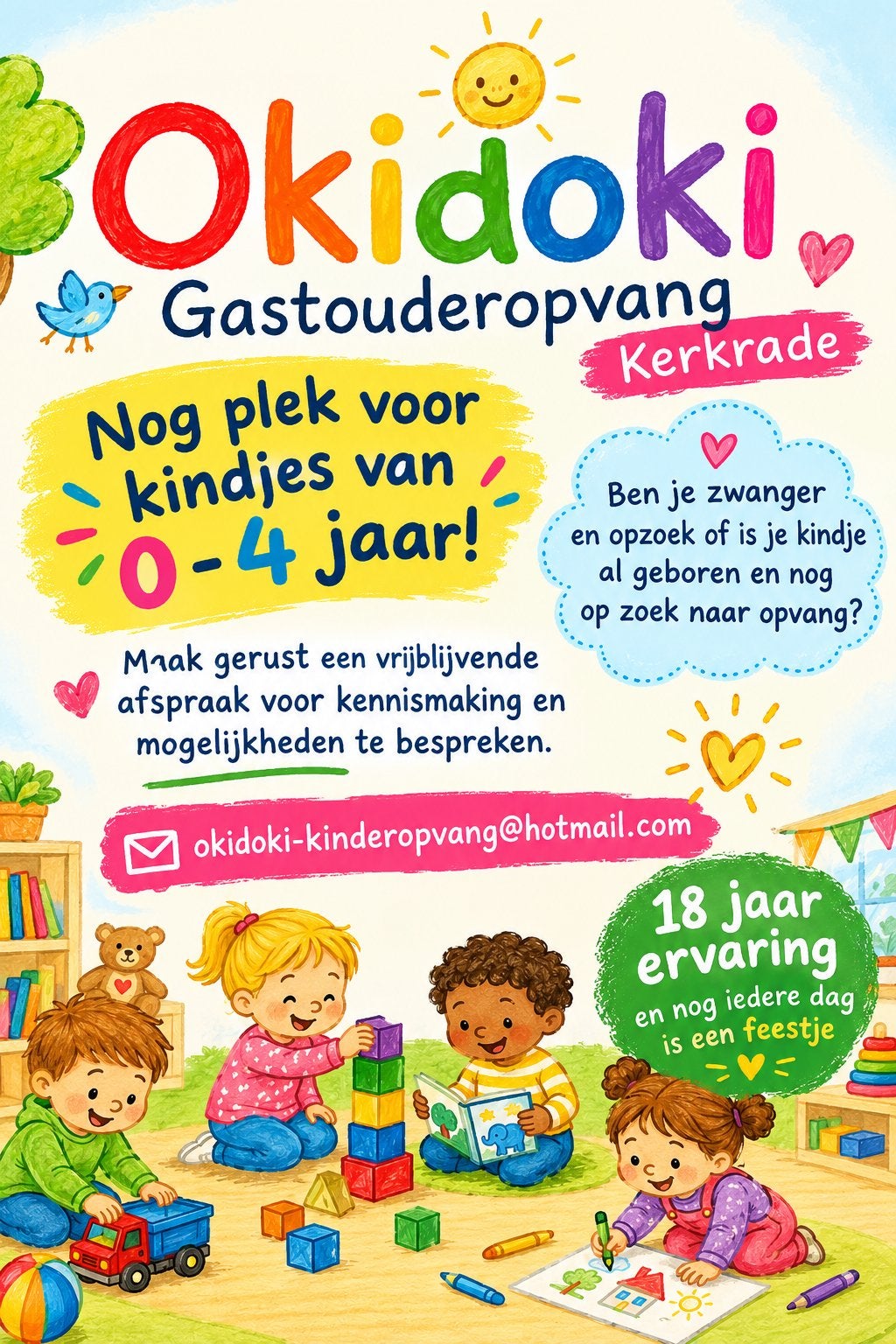 Gastouderopvang heeft plek, Ophalen