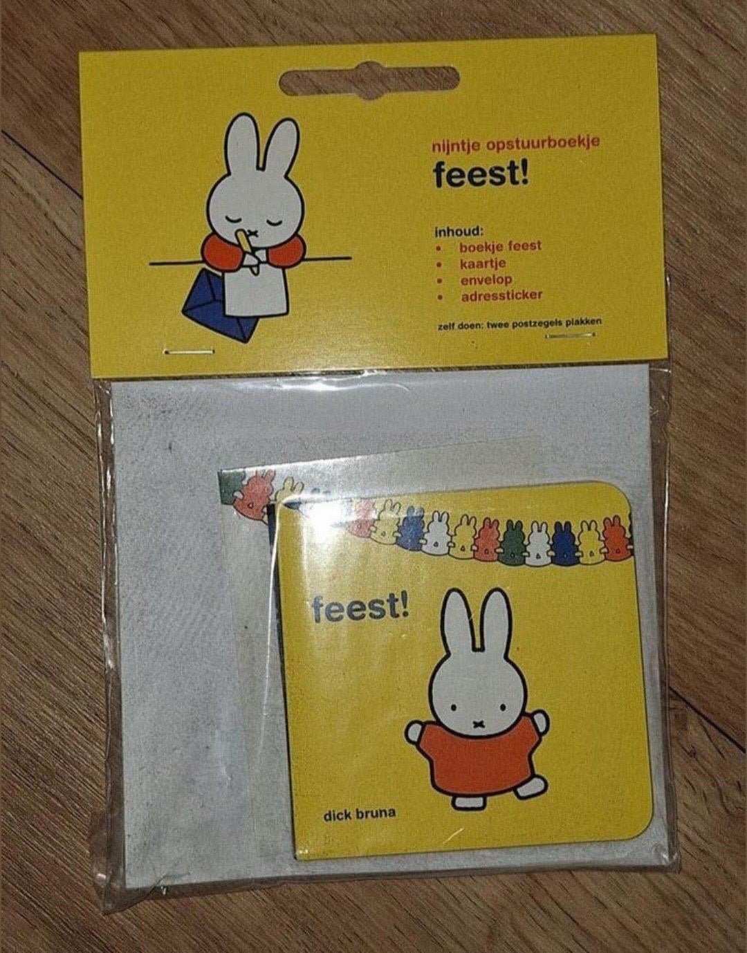 Nijntje opstuurboekje Feest! - Dick Bruna, Ophalen of Verzenden, Nieuw, Dick Bruna, Fictie algemeen