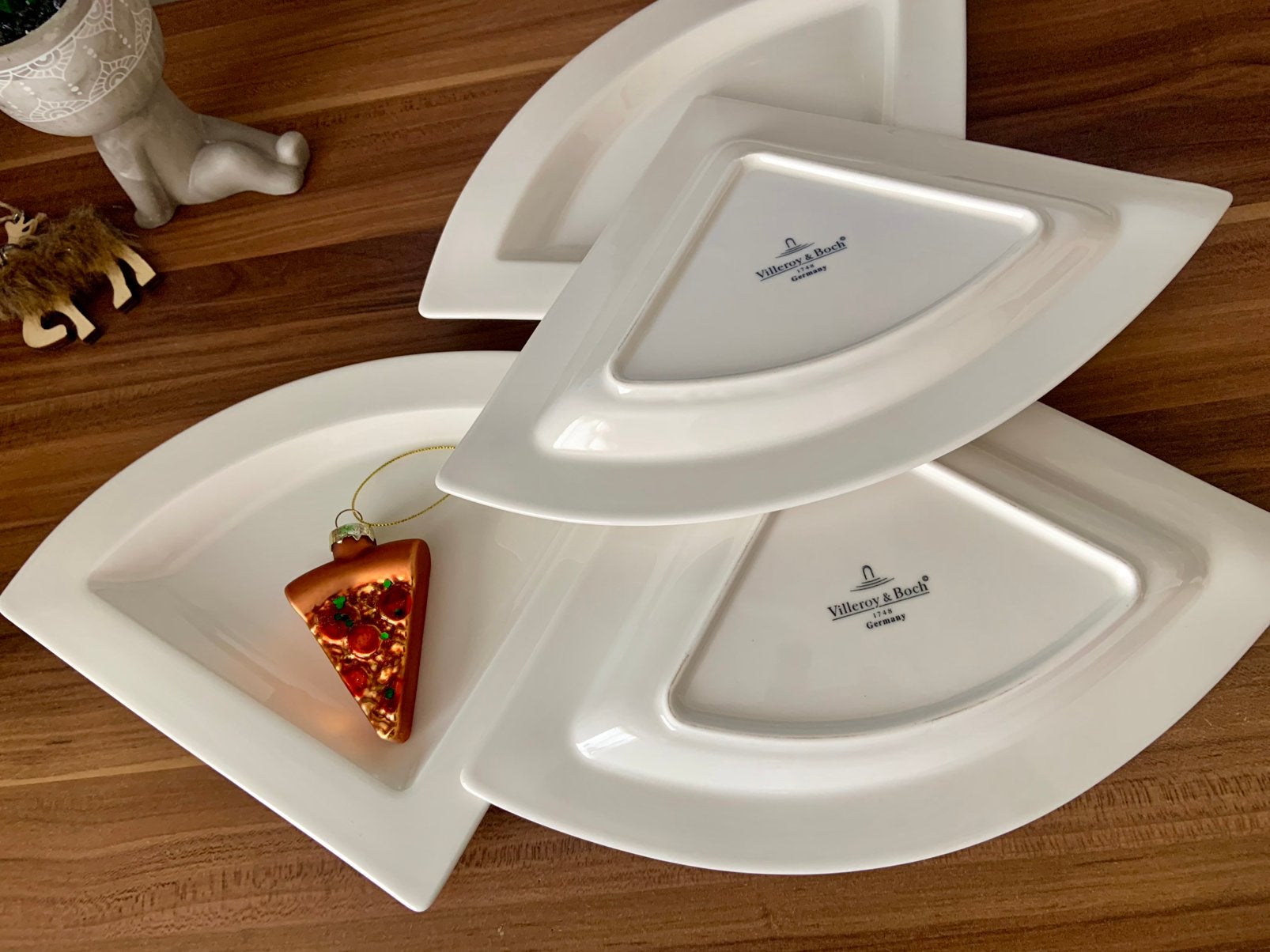 Villeroy&Boch New Wave picabord driehoek porselein, Verzenden, Villeroy & Boch, Nieuw, Bord(en)