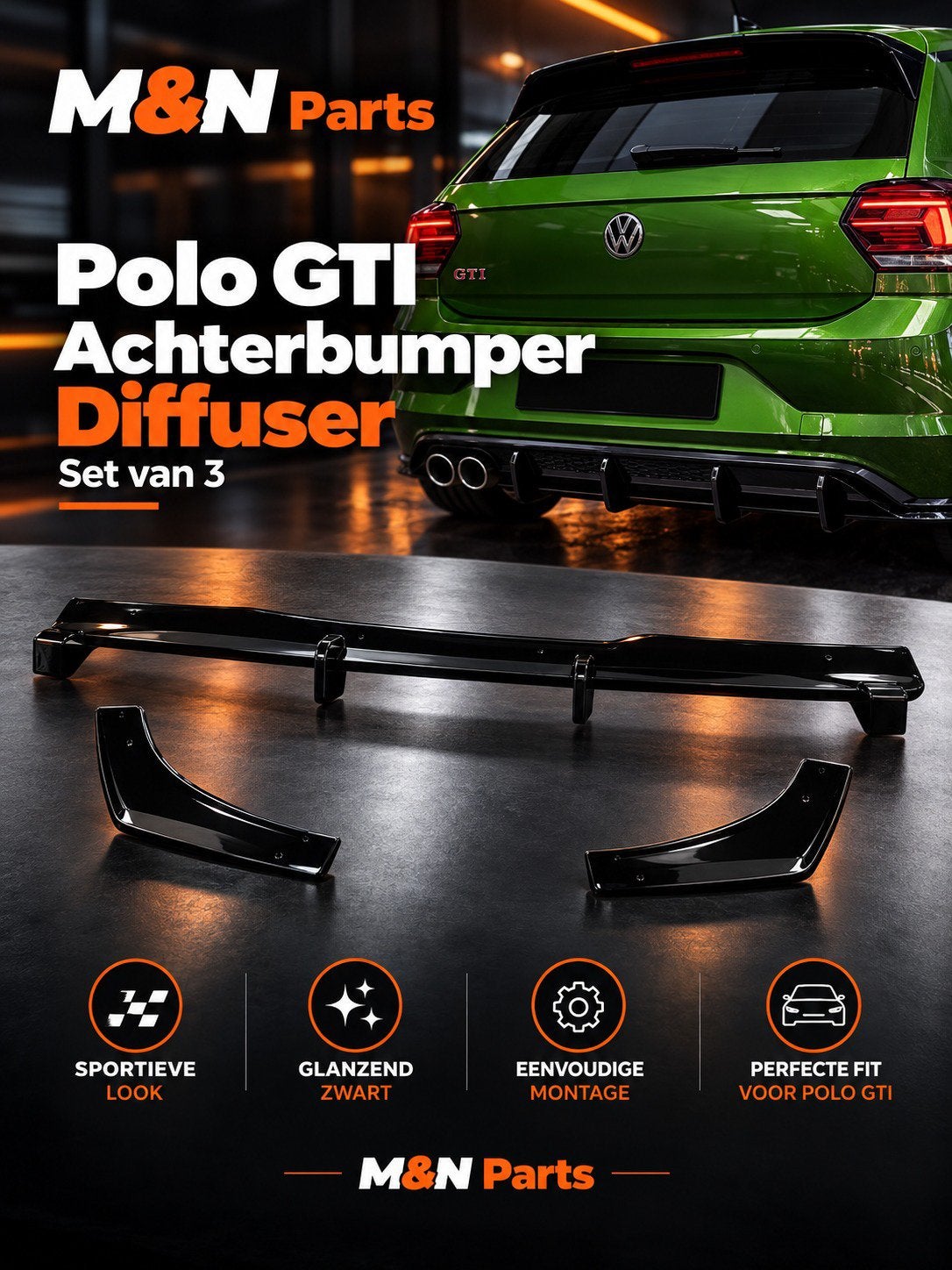 POLO GTI MK6 DIFFUSER, Auto diversen, Ophalen of Verzenden, Nieuw