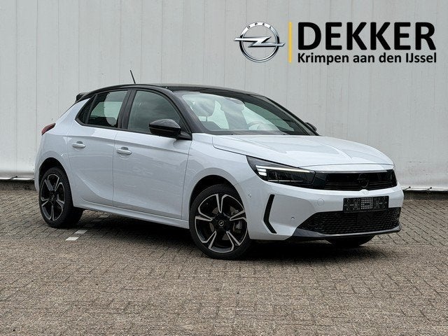 Opel Corsa 1.2 Turbo Hybrid GS met CarPlay, Camera, 17inch V, Auto's, 12 maanden, Stof, Gebruikt, Zwart