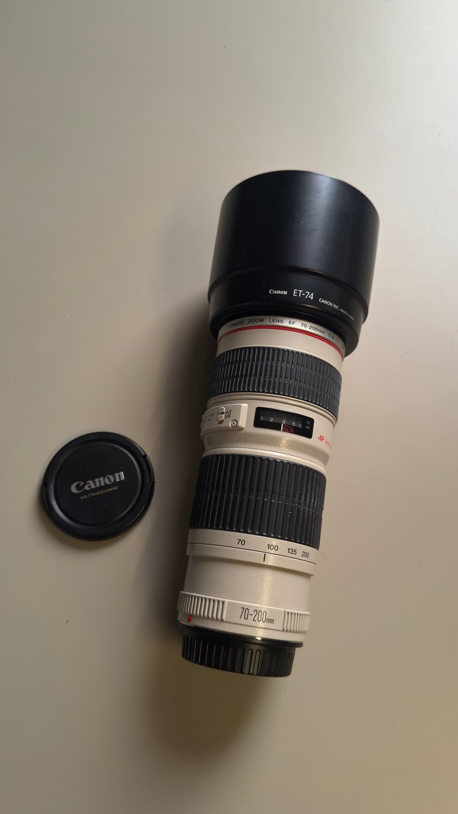 Canon EF 70-200mm f/4L USM Zoomlens, Audio, Tv en Foto, Fotografie | Lenzen en Objectieven, Ophalen of Verzenden, Zo goed als nieuw