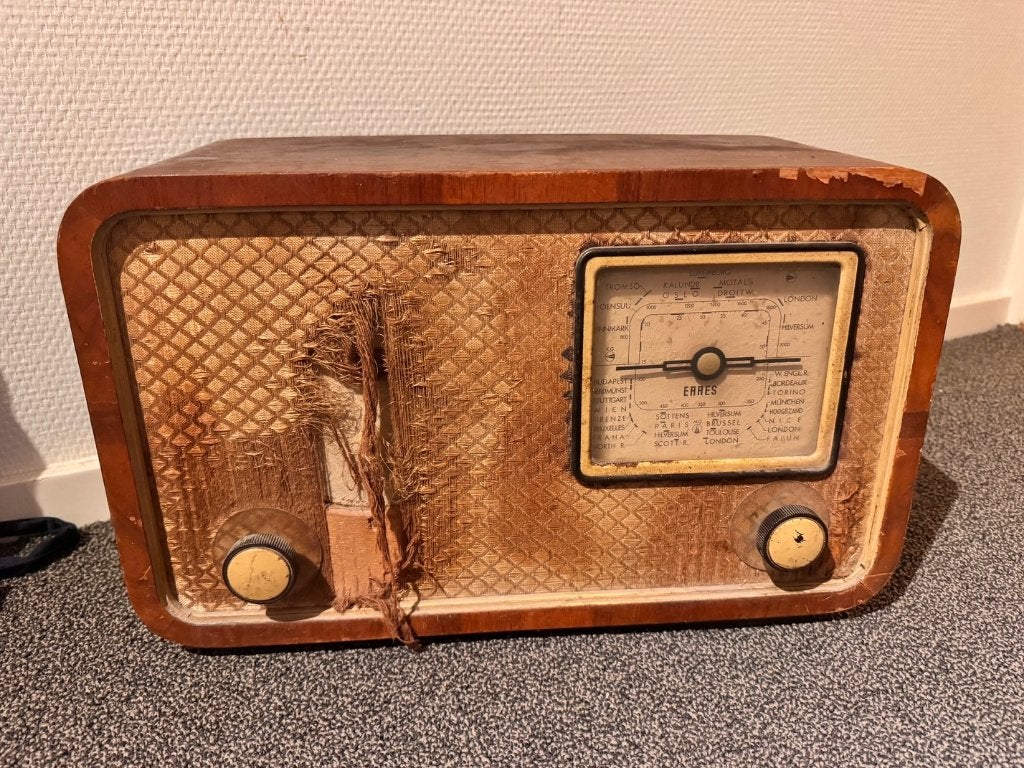Vintage  Erres buizen radio KY485, Ophalen of Verzenden