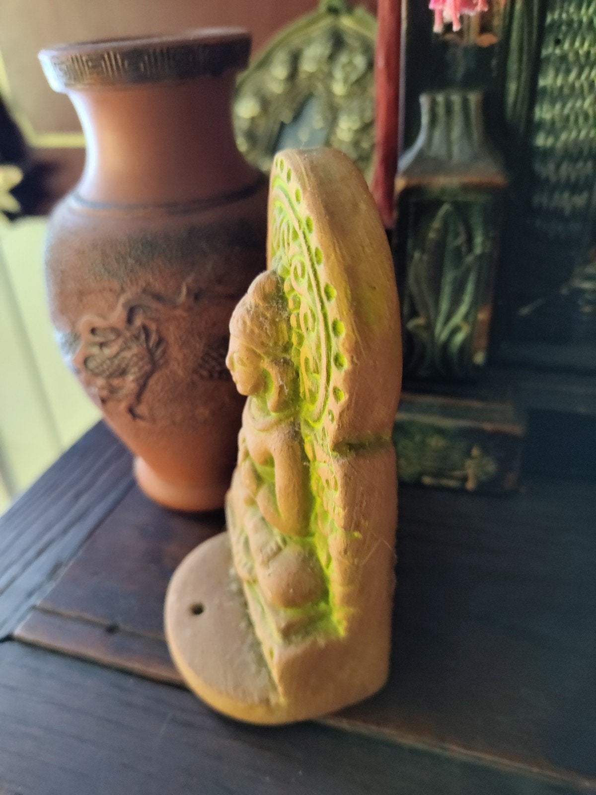 antiek boeddha amulet, Huis en Inrichting, Woonaccessoires | Boeddhabeelden, Ophalen of Verzenden