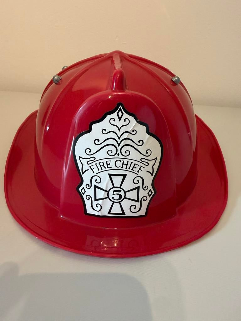 Kinder brandweer helm - Speelgoed brandweerhelm, Kinderen en Baby's, Kinderkleding | Petten en Hoeden, Ophalen of Verzenden, Zo goed als nieuw