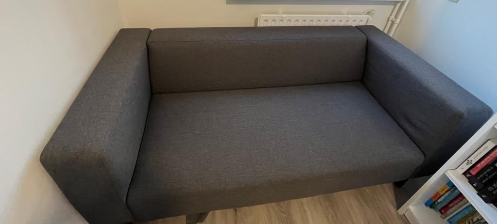 2,5 zitsbank, bank, Jysk Karise, antraciet, Huis en Inrichting, Banken | Bankstellen, Ophalen, Zo goed als nieuw, 75 tot 100 cm