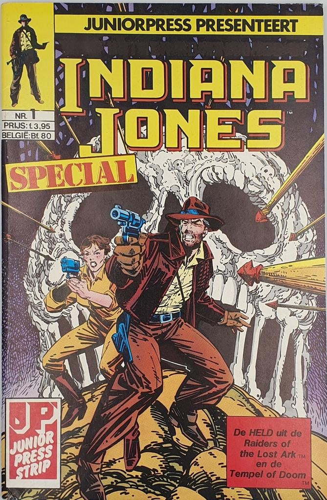 Te koop: Indiana Jones Special - Juniorpress Strip Nr. 1, Boeken, Eén stripboek, Ophalen of Verzenden, Gelezen, David Michelinie, Howard Chaykin & Terry Austin