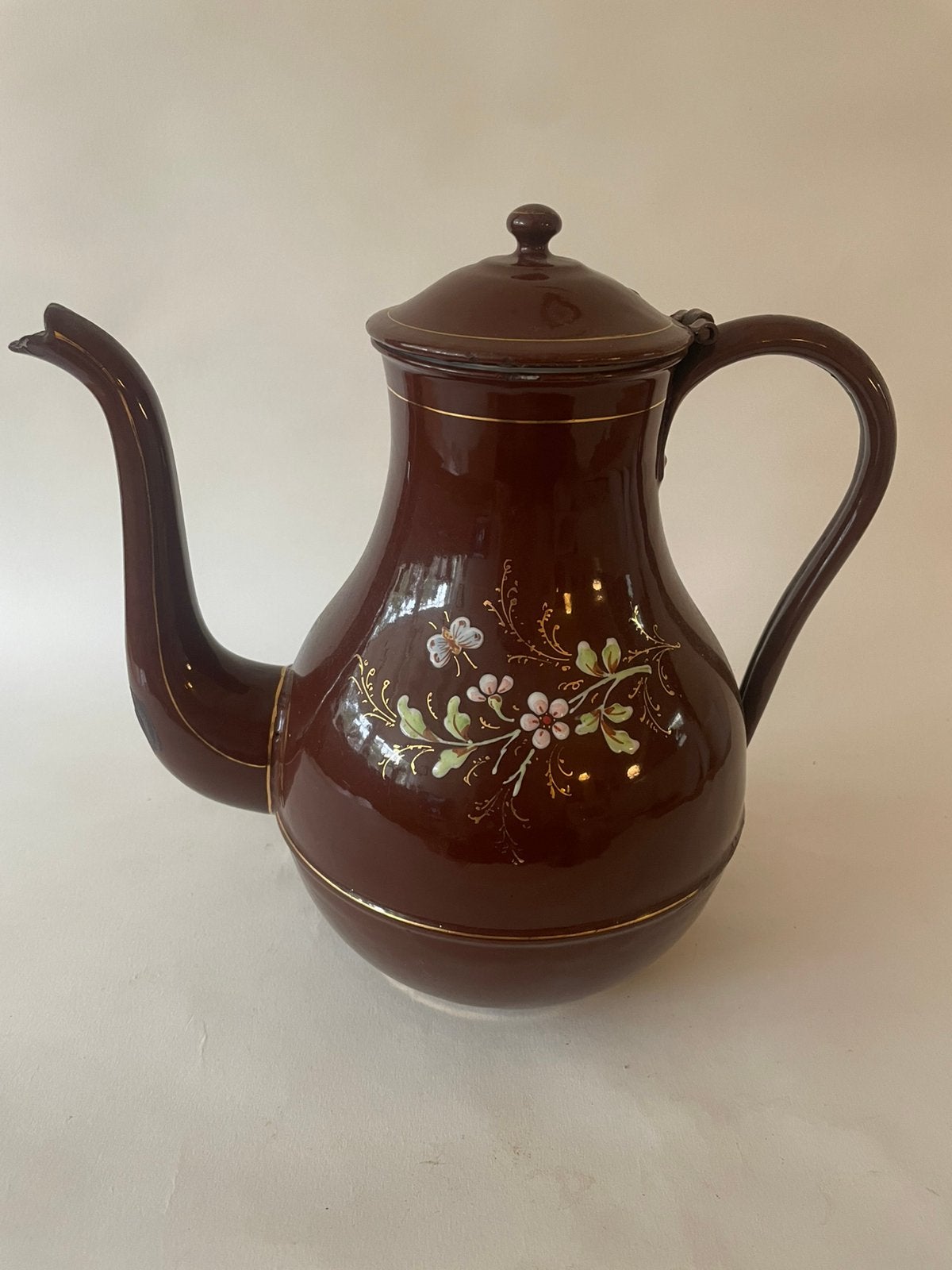 Antieke franse emaille kan. 1900-1910, Antiek en Kunst, Ophalen of Verzenden