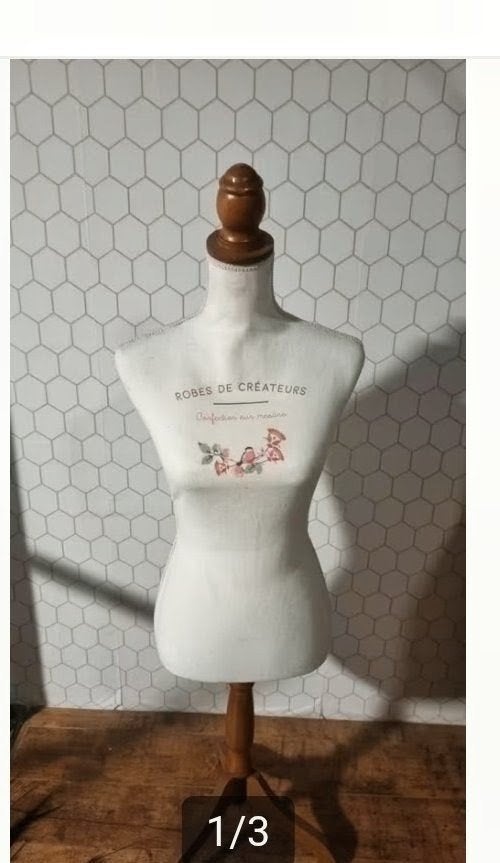 Decoratieve Paspop met Houten Voet - Robes de Créateurs, Verzamelen, Ophalen, Gebruikt, Overige typen