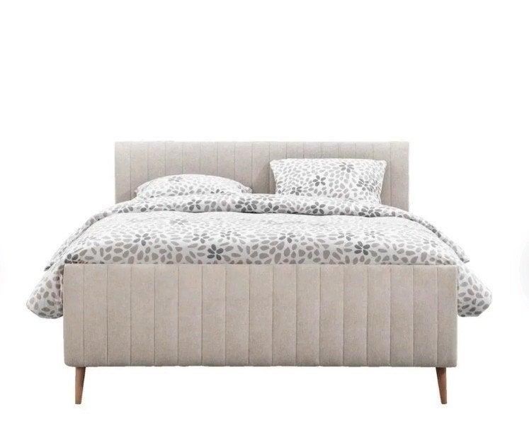 Boxspring 180x200 inc. Latenbodem en hoofdboord zgan, Beige, Tweepersoons, Ophalen of Verzenden, Zo goed als nieuw