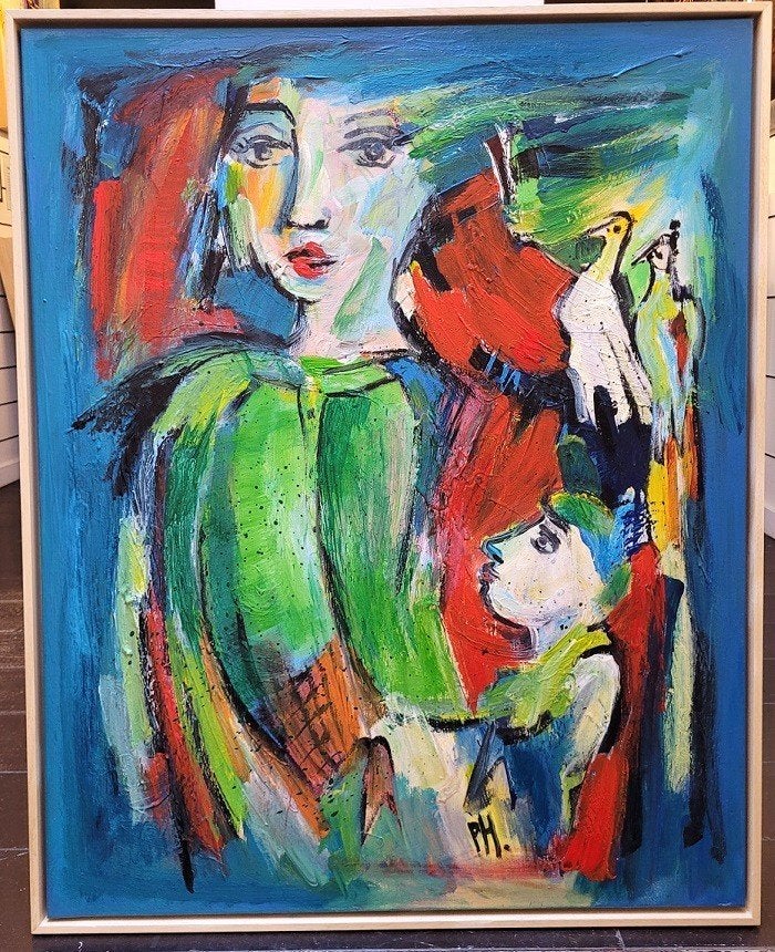 Peter HERMANS, Trots, Ophalen, Origineel werk, Acrylverf, Doek