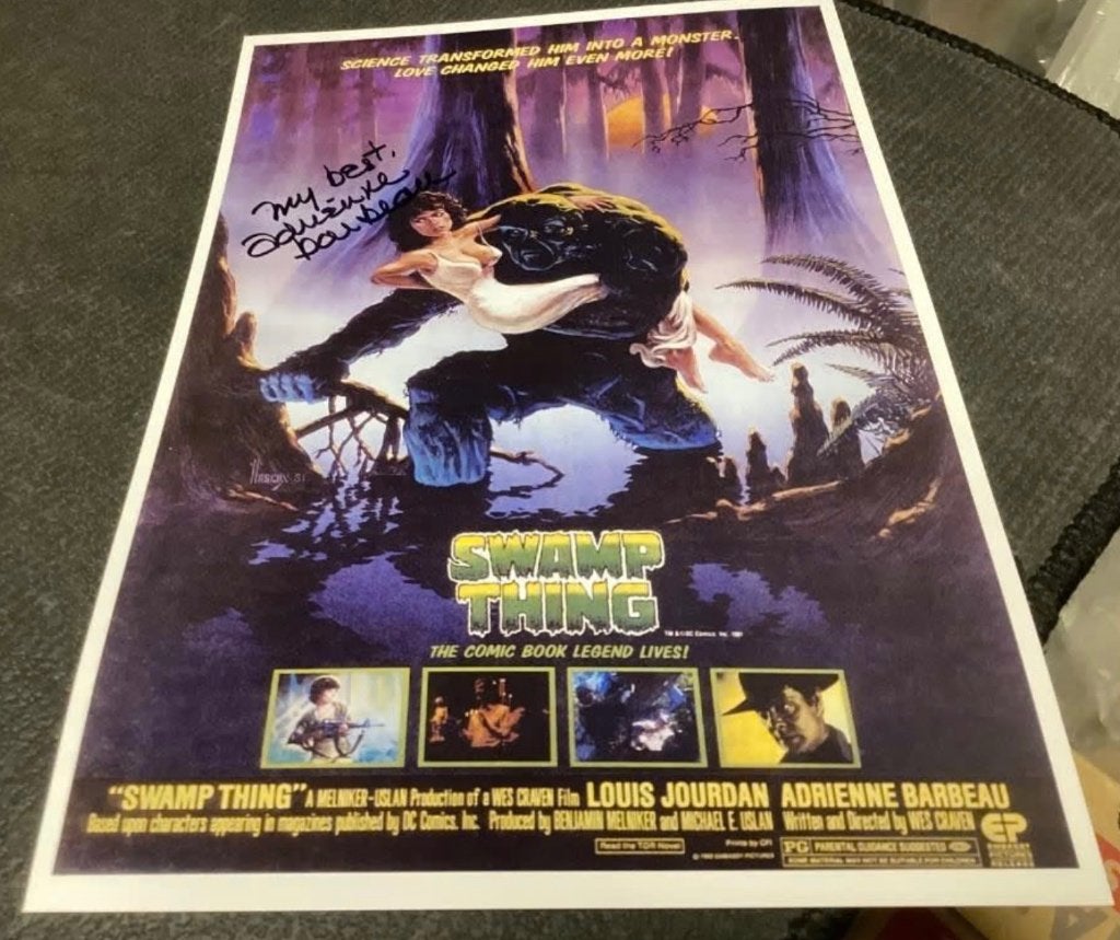 Handtekening van Adrienne Barbeau (Swamp Thing), Ophalen of Verzenden, Gebruikt, Foto of Kaart