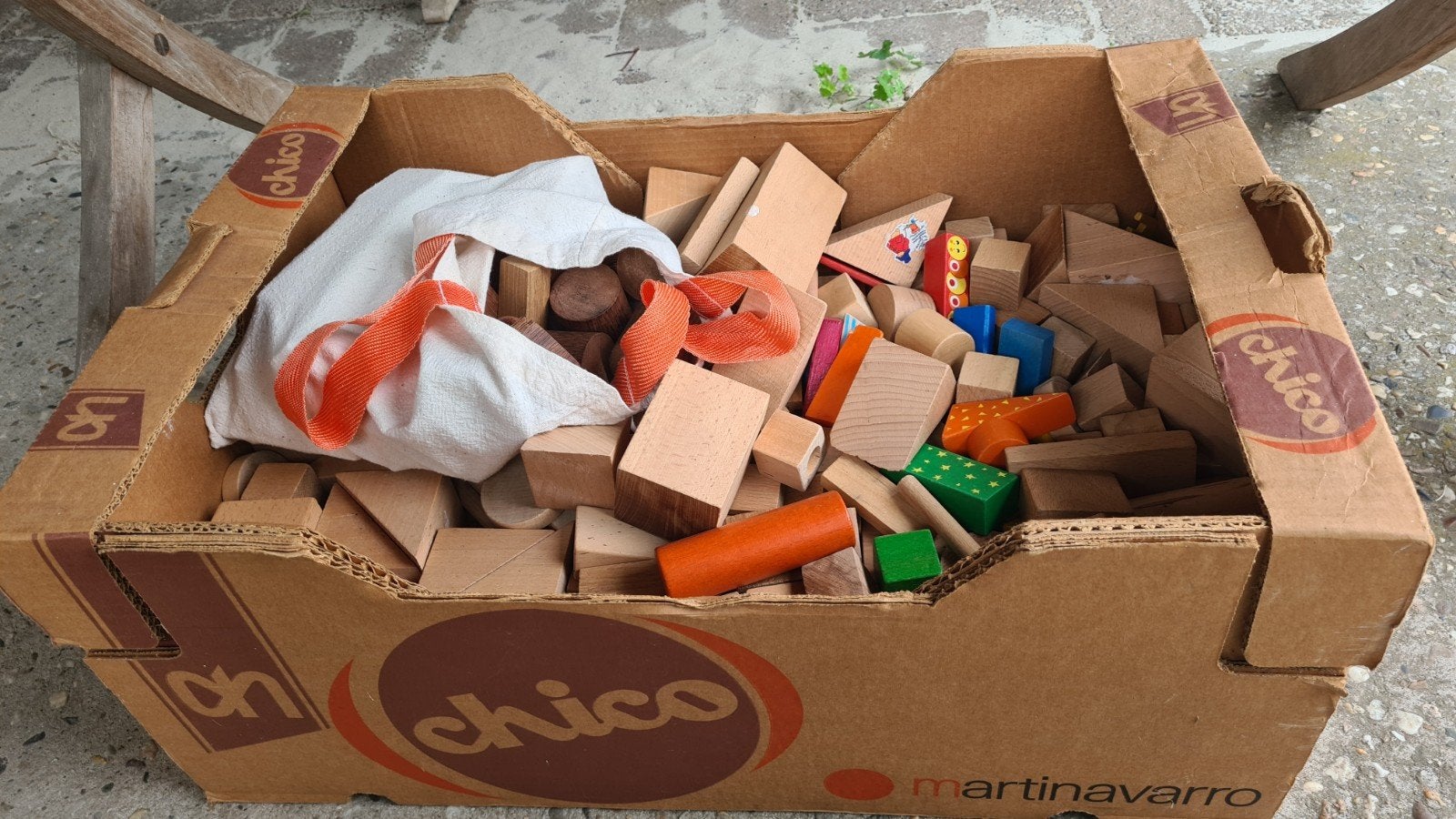 Houten blokken., Ophalen, Gebruikt