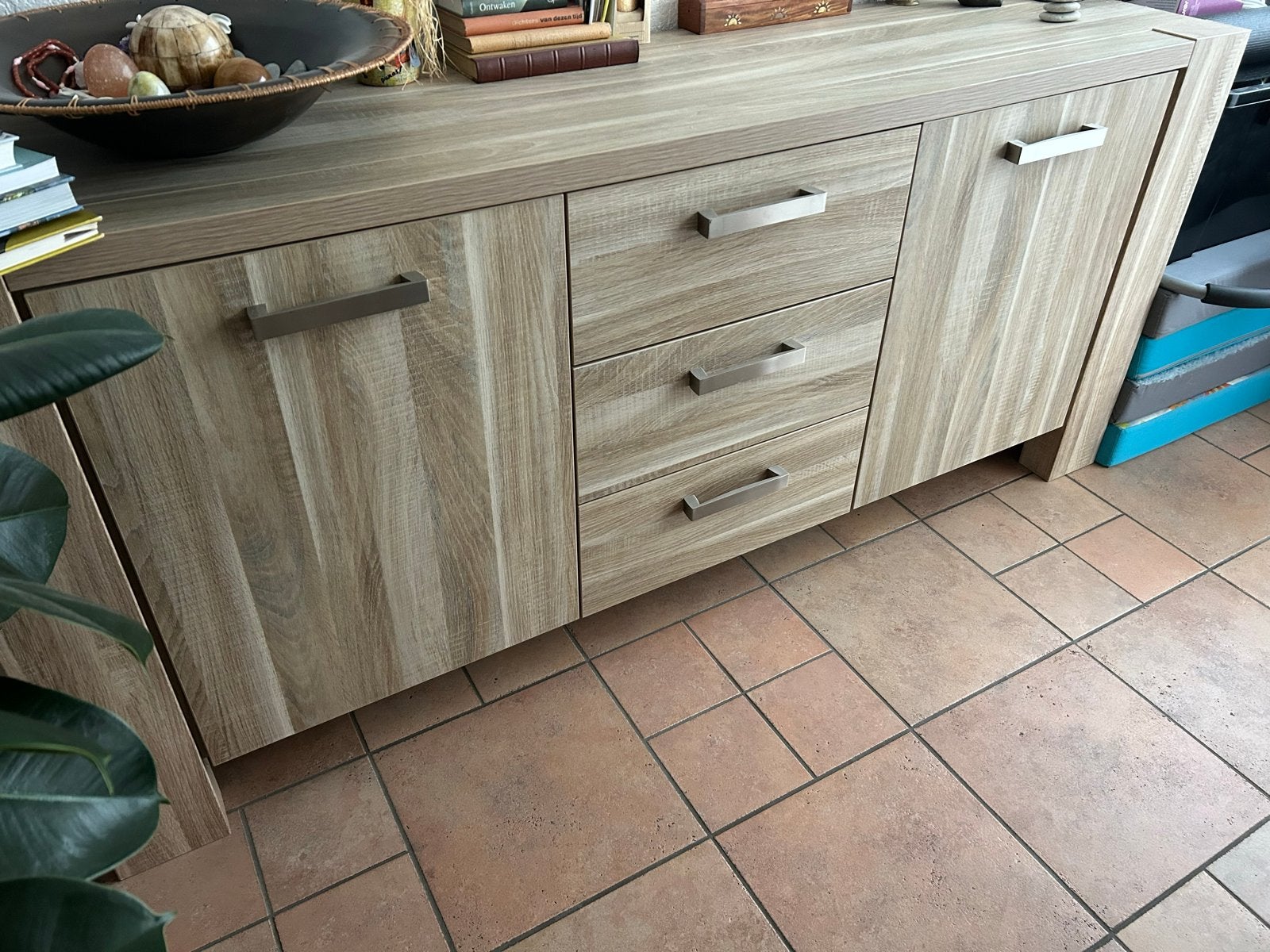 🍁Complete set: dressoir, tv-meubel, eettafel, salontafel🍁✅, Huis en Inrichting, Ophalen, Gebruikt, 50 tot 100 cm, 150 tot 200 cm