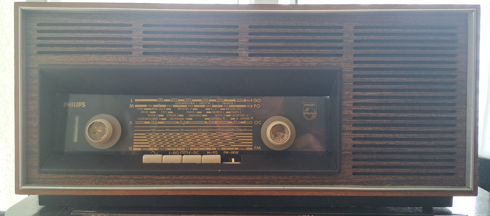 Philips B3X44A/00 Vintage Buisradio, Ophalen of Verzenden