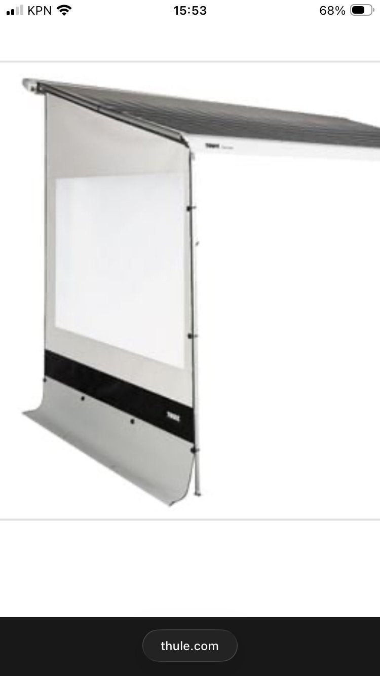2 stuks Thule Rain/View Blocker G2 side maat L uitval 2.5m, Caravans en Kamperen, Ophalen of Verzenden, Zo goed als nieuw
