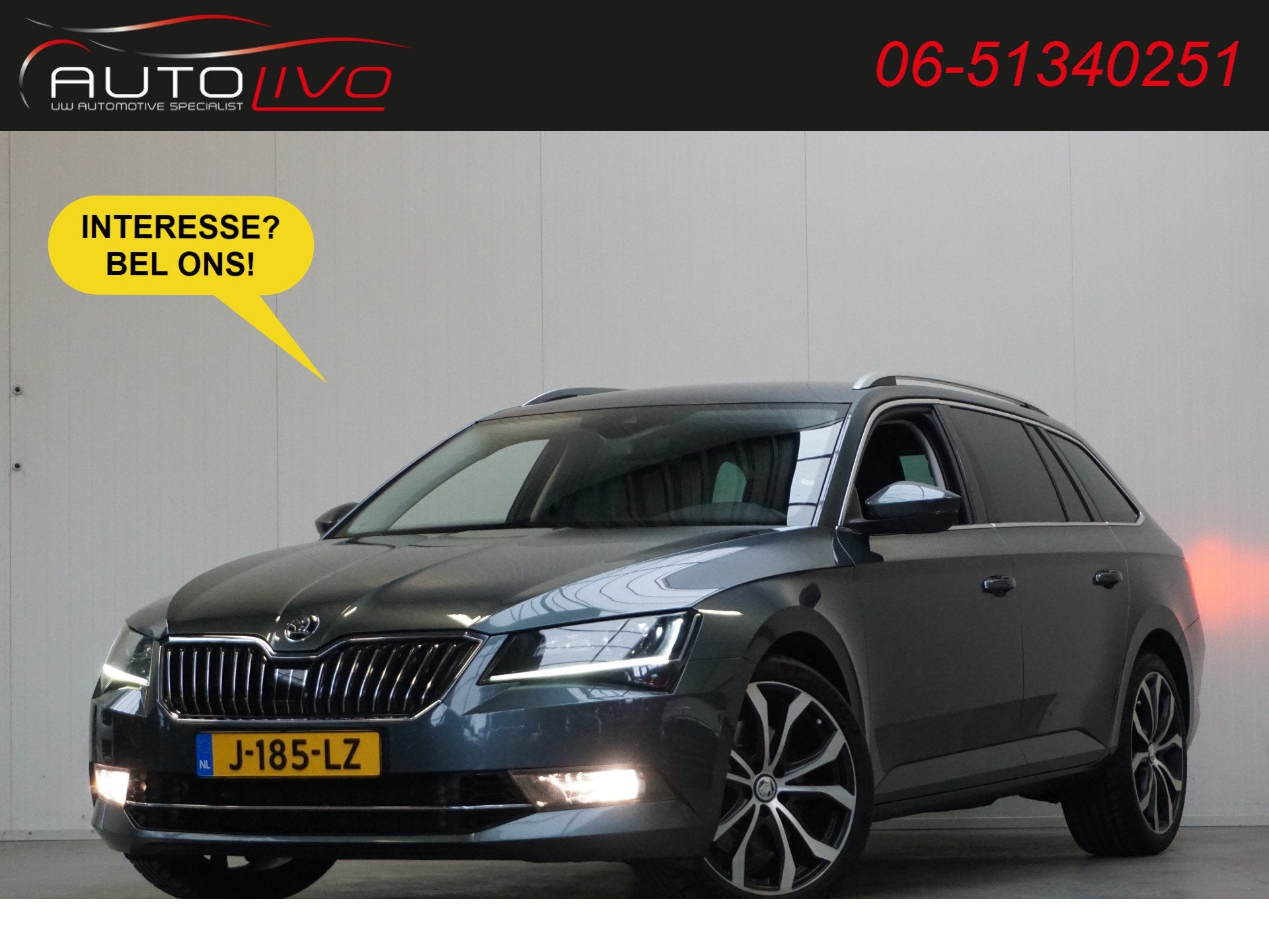 Skoda Superb Combi 2.0 TSI 4x4 Style Business 280 PK! AUTOMA, Auto's, Skoda, Automaat, Stof, 4 cilinders, Bi-Xenon koplampen