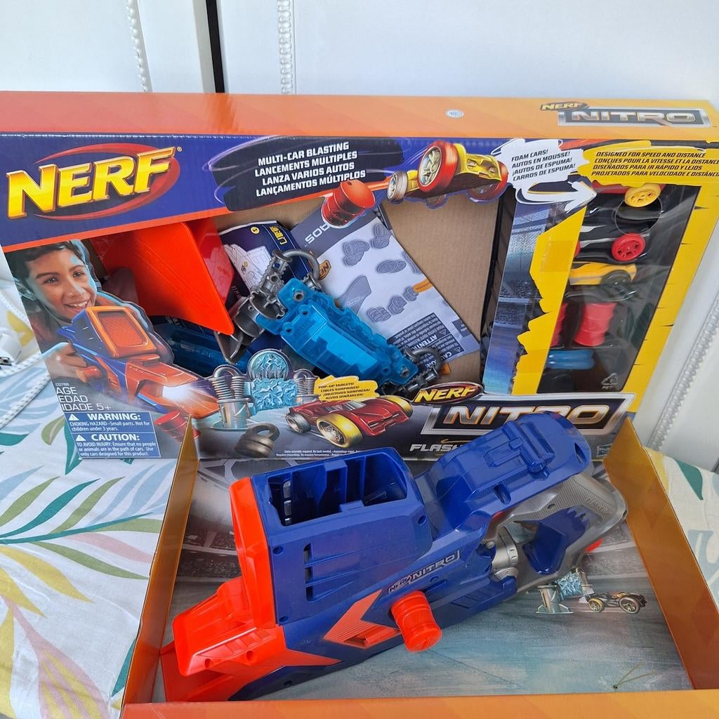 Nerf Nitro FlashFury Chaos Blaster, Ophalen of Verzenden, Gebruikt