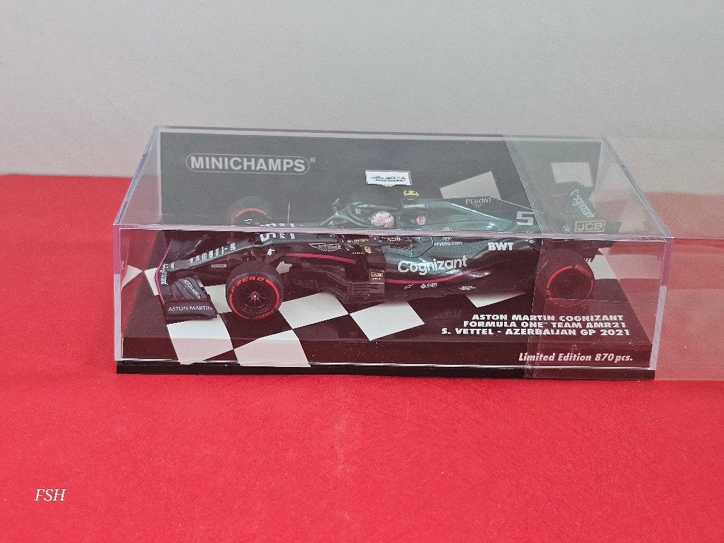 Aston Martin AMR21, S, Vettel, GP Azerbaijan 2021. <<NIEUW>>, Ophalen of Verzenden, Nieuw, Auto, MiniChamps