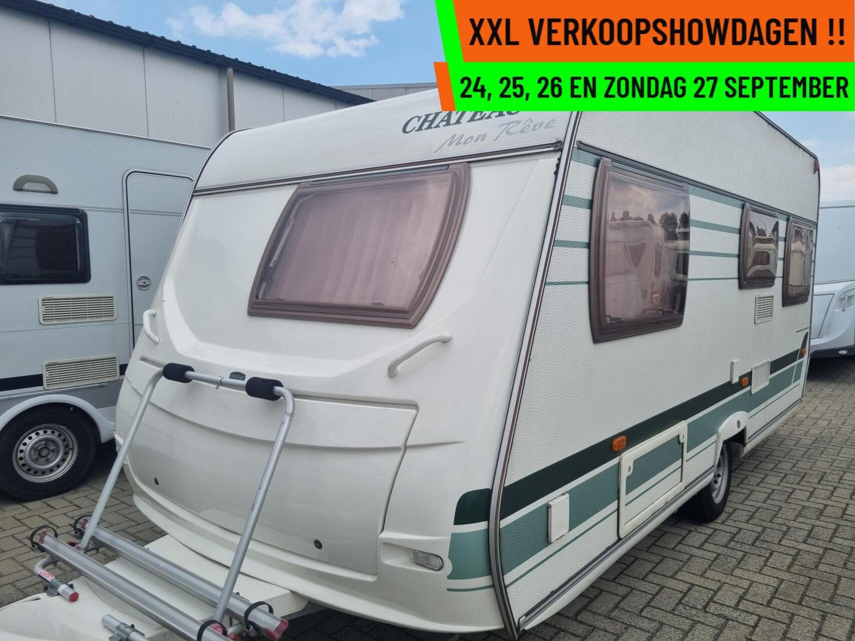 Chateau Calista-XXL VERKOOPSHOW 24,25,26 & 27 SEPT. 10-17 UU, Caravans en Kamperen, Chateau, Rondzit, Bedrijf, 750 - 1000 kg