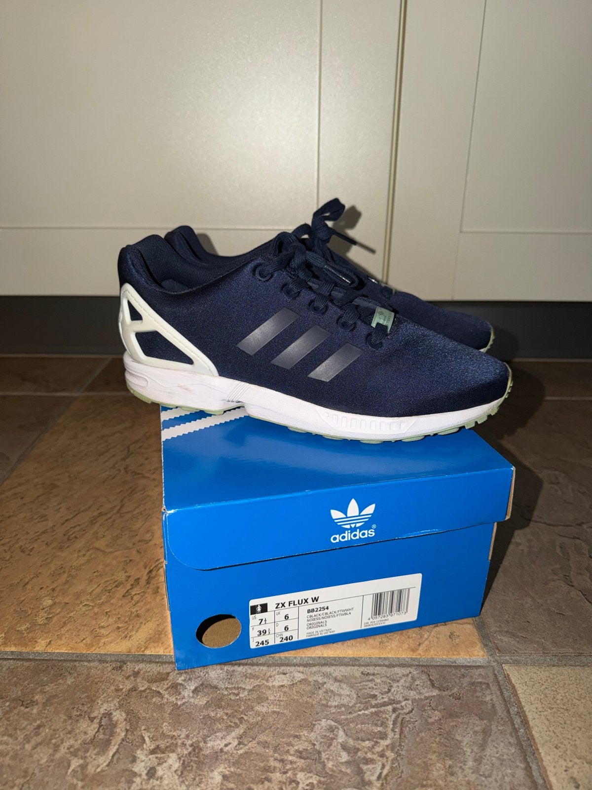 Adidas ZX Flux sneakers, maat 39 1/3, Ophalen, Blauw, Sneakers of Gympen, Zo goed als nieuw