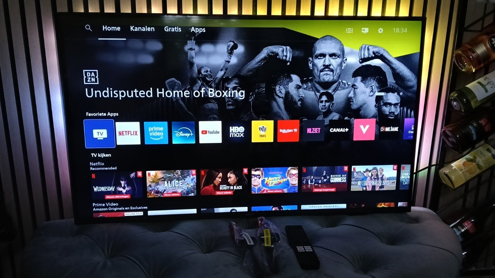 Philips Smart TV 43 inch met Ambilight en Afstandsbediening, Philips, LED, 50 Hz, Ophalen of Verzenden