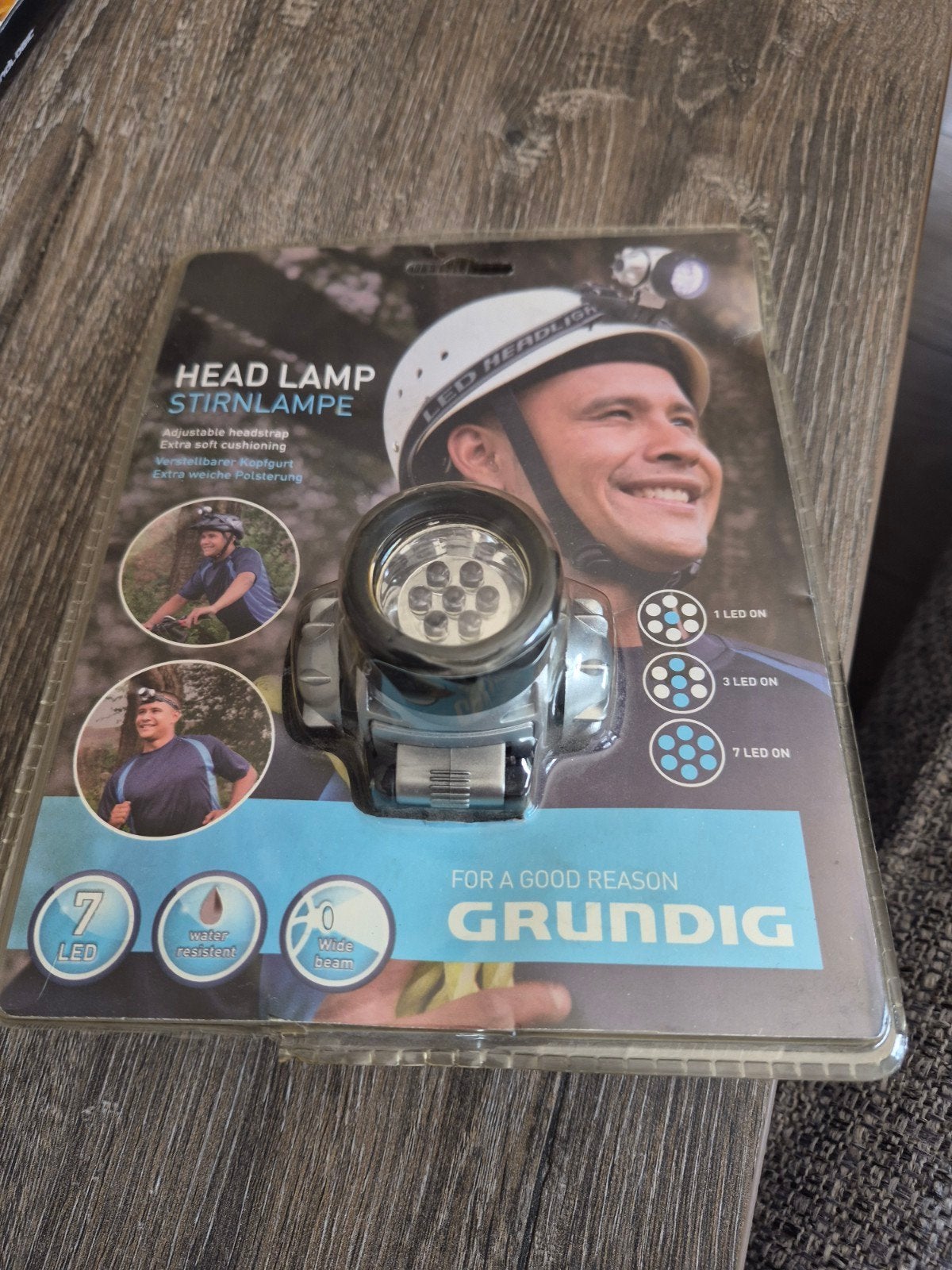 Nieuw grundig hoofdlampje, Caravans en Kamperen, Ophalen of Verzenden, Nieuw
