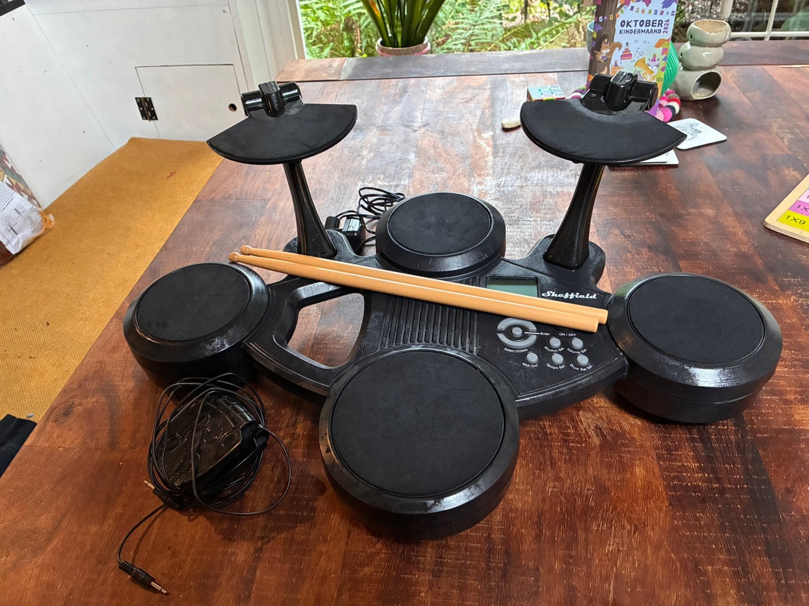 Eletronisch drumstel voor kinderen, Muziek en Instrumenten, Ophalen of Verzenden, Zo goed als nieuw, Overige merken, Elektronisch