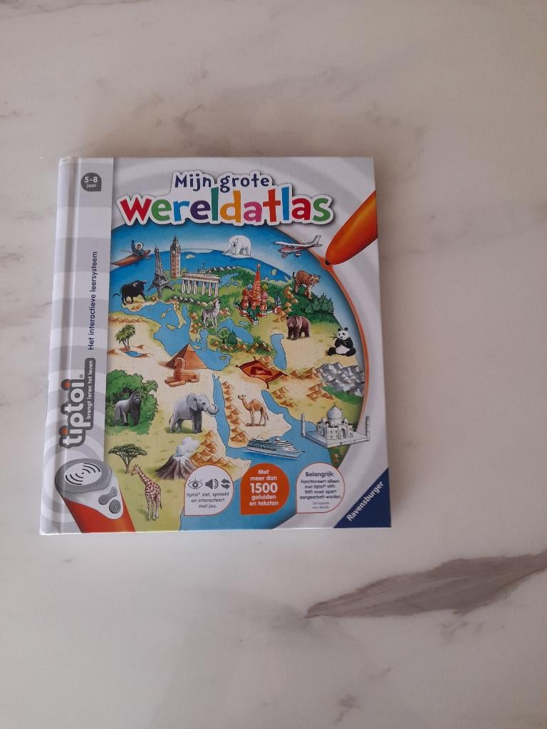 Tiptoy wereldatlas, Ophalen of Verzenden, Zo goed als nieuw, Taal en Lezen, Met geluid