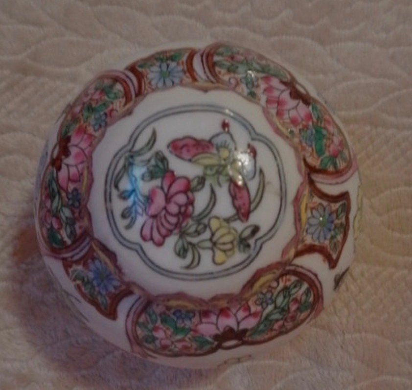 Vintage Chinese Famille Rose Gemberpot met Deksel, Verzenden