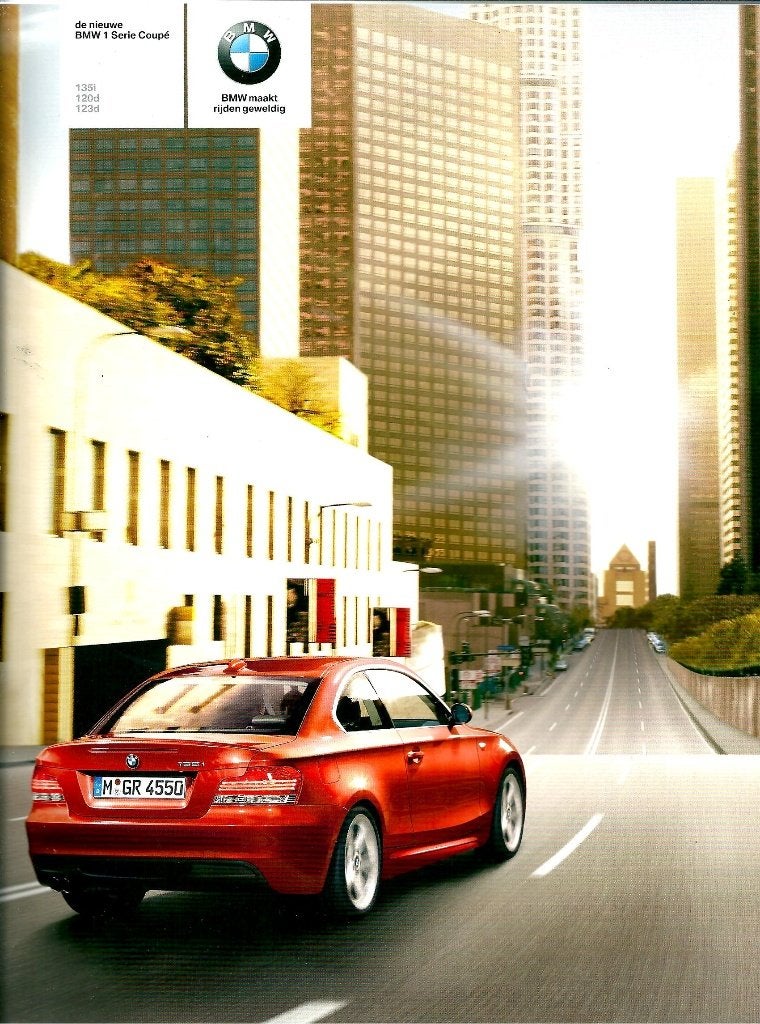 Brochure BMW 1 serie coupe 2007, Ophalen of Verzenden, Gelezen, BMW