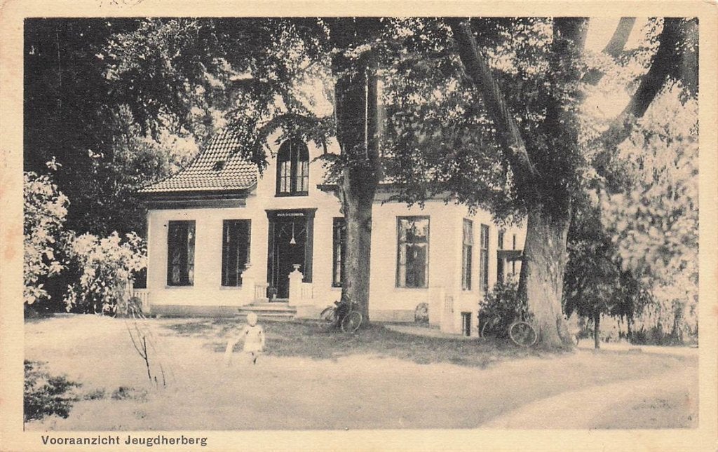 703-074-045 Vooraanzicht Jeugdherberg Eelde-Paterswolde, Verzamelen, Ophalen of Verzenden, Voor 1920, Drenthe