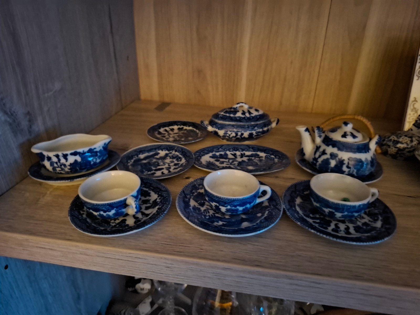 Te koop mooi kinder servies delftsblauwe, Antiek en Kunst, Ophalen