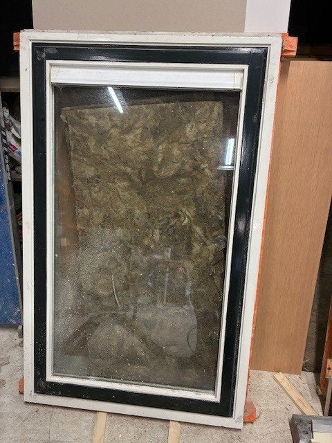 kozijn met vast raam, Gebruikt, Raamkozijn, 150 tot 225 cm, Inclusief glas