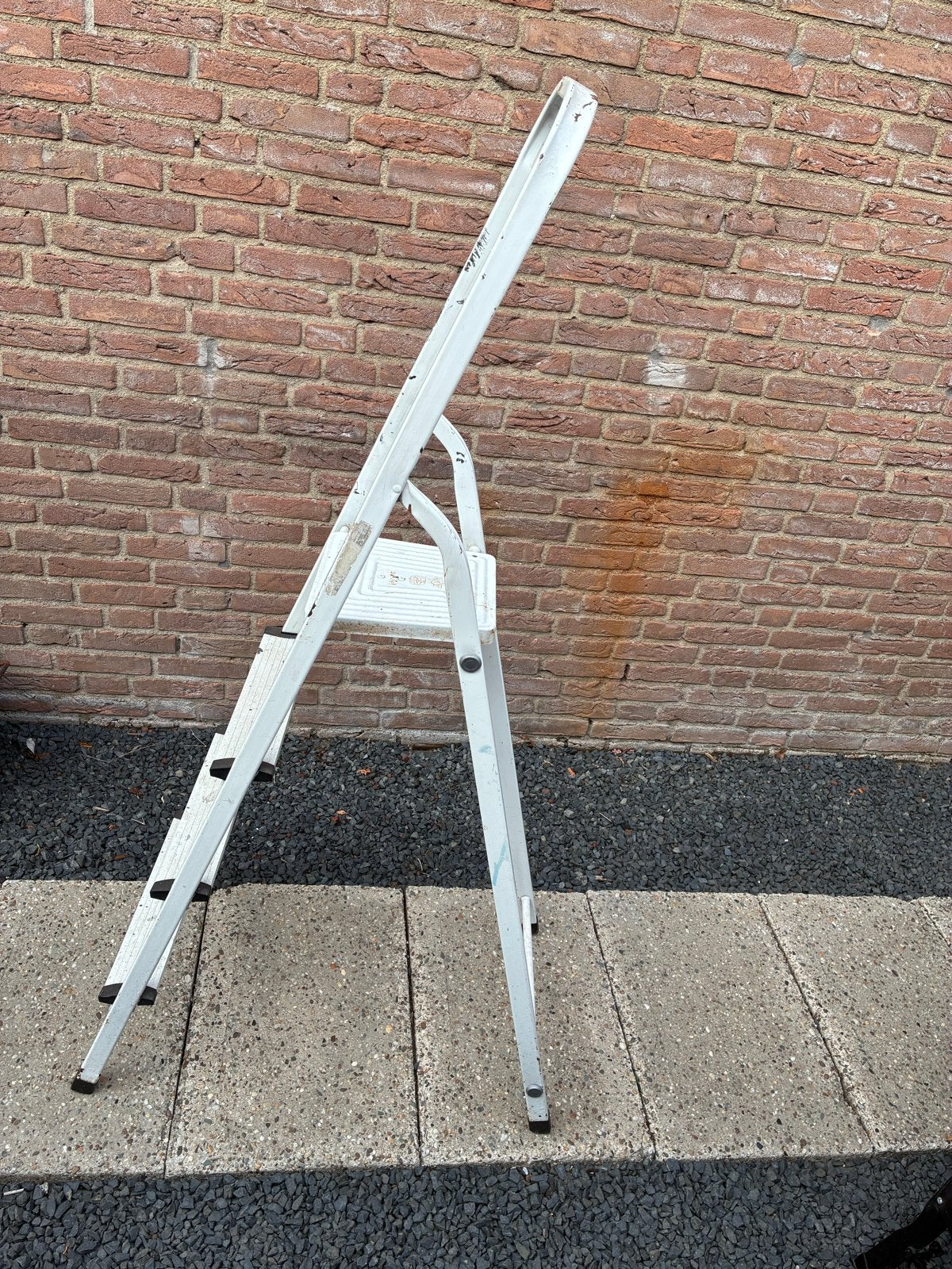 Gebruikte witte trap - handig voor klusjes in en om huis, Ophalen of Verzenden, Gebruikt, Trap, Minder dan 2 meter