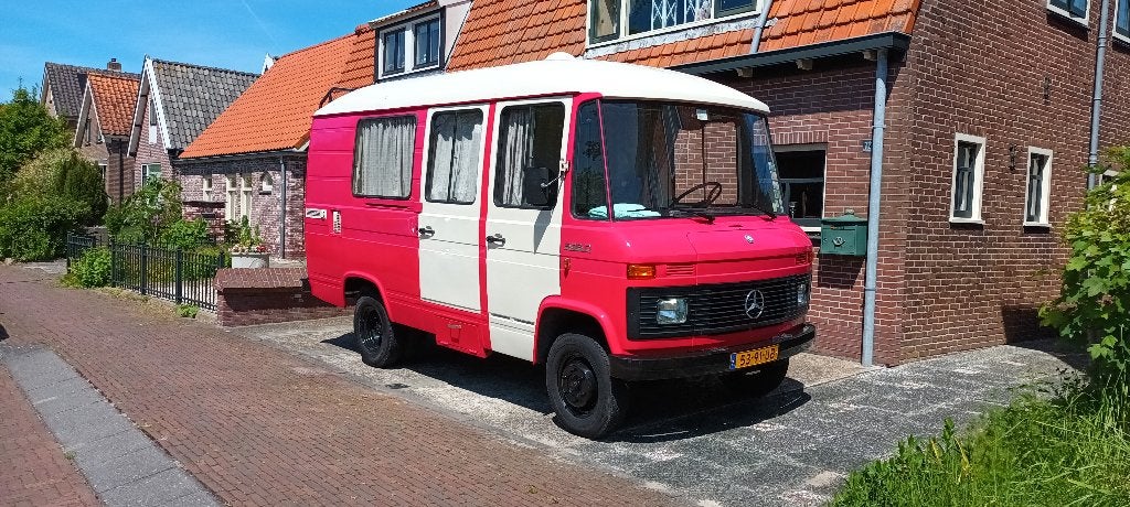 Mercedes L508DG camper bj. 1977. Voormalig PTT archiefauto, Caravans en Kamperen, Campers, Chemisch toilet, Buscamper of Camperbus
