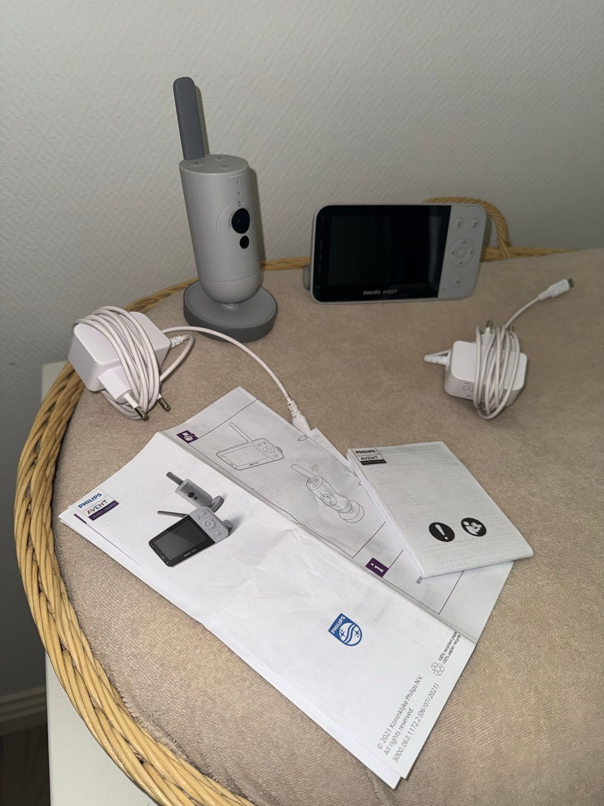 Philips Avent Babyfoon met camera en terugspreekfunctie, Kinderen en Baby's, Babyfoons, Verzenden, Zo goed als nieuw, 250 meter of meer