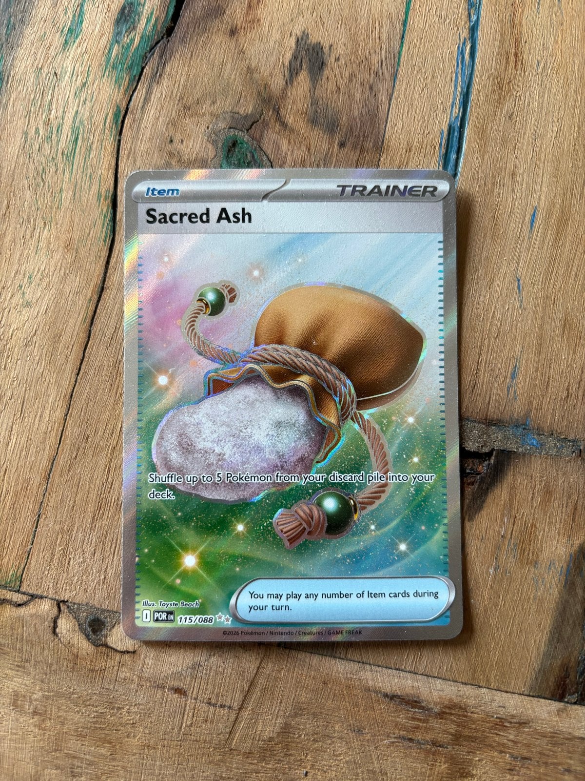 Sacred Ash 115/088, Verzenden, Zo goed als nieuw, Losse kaart, Foil
