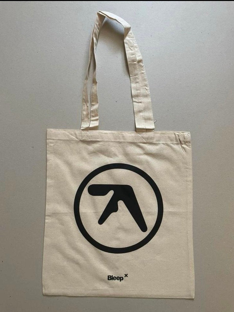 Aphex Twin official Bleep tote bag limited edition., Ophalen of Verzenden, Nieuw, Beige, Shopper