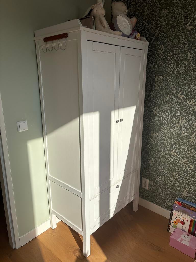 Witte kledingkast voor kinderkamer - ikea sundvik, Ophalen, Kast, 50 tot 70 cm, 105 cm of meer