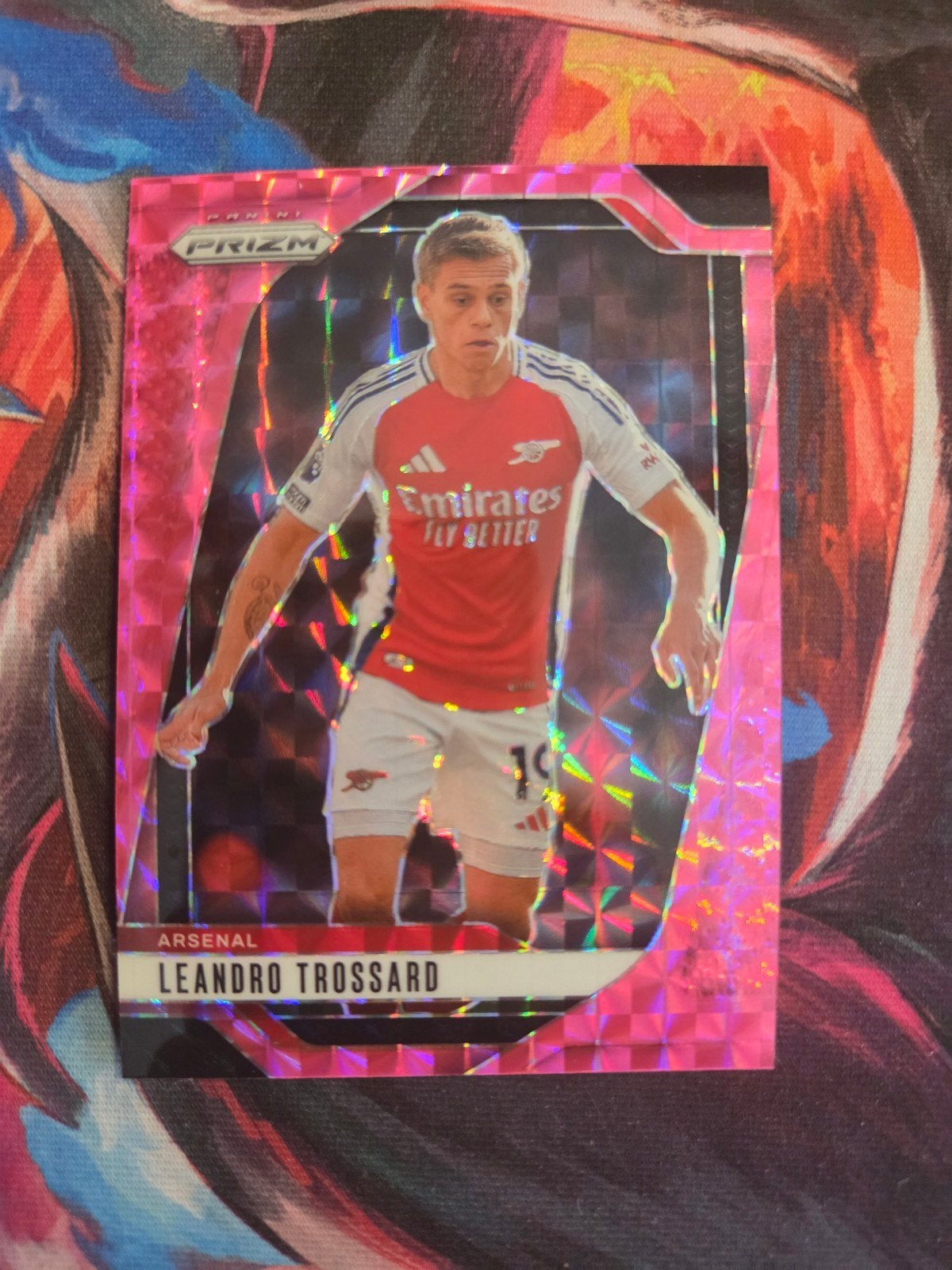 Panini Prizm Leandro Trossard Arsenal Voetbalkaart, Ophalen of Verzenden, Zo goed als nieuw, Buitenlandse clubs, Spelerskaart