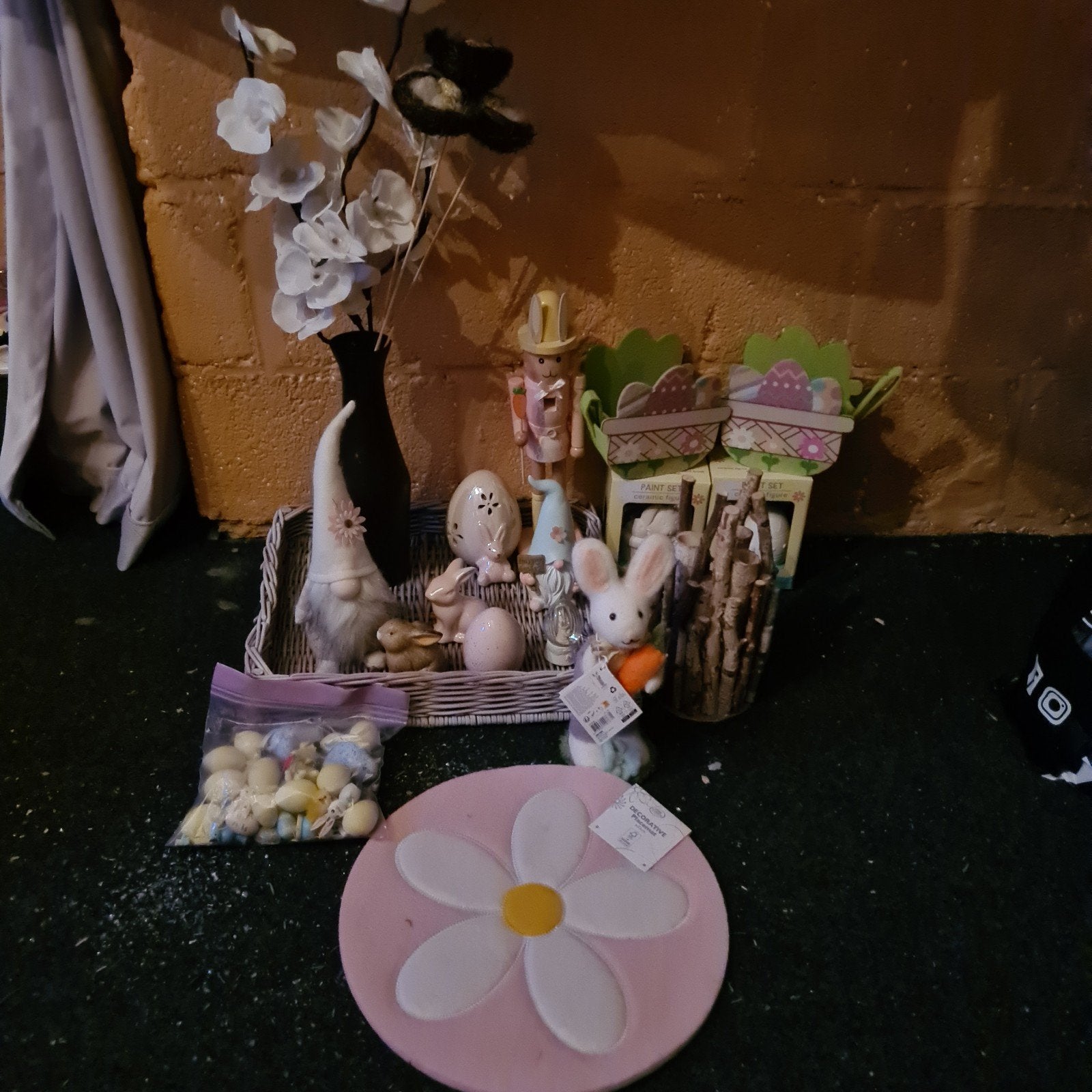 pakketje voorjaars decoratie, Ophalen
