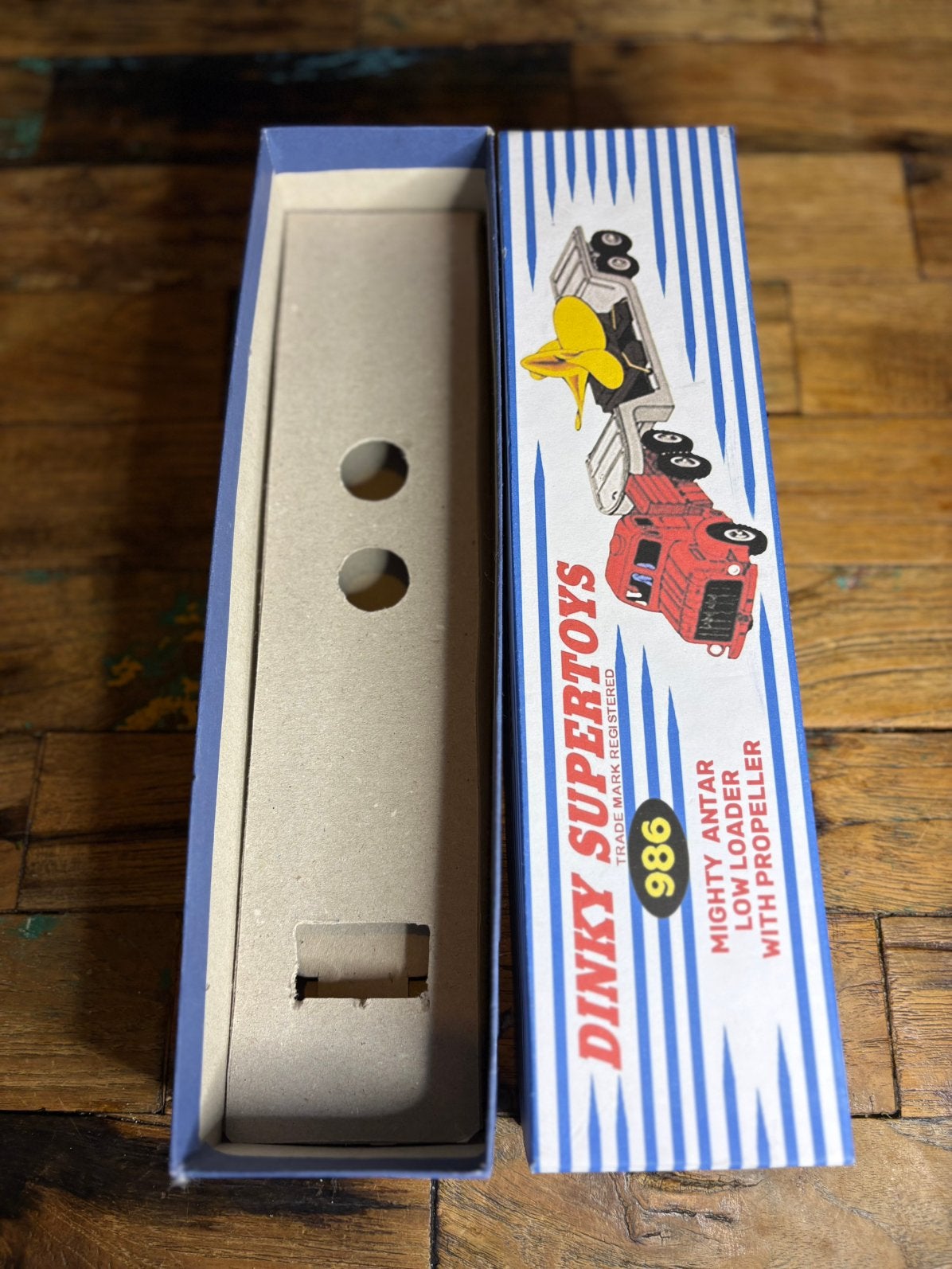 Dinky Supertoys 986 reproductiedoos + inlay Mighty Antar, Hobby en Vrije tijd, Ophalen of Verzenden, Zo goed als nieuw, Auto, Dinky Toys