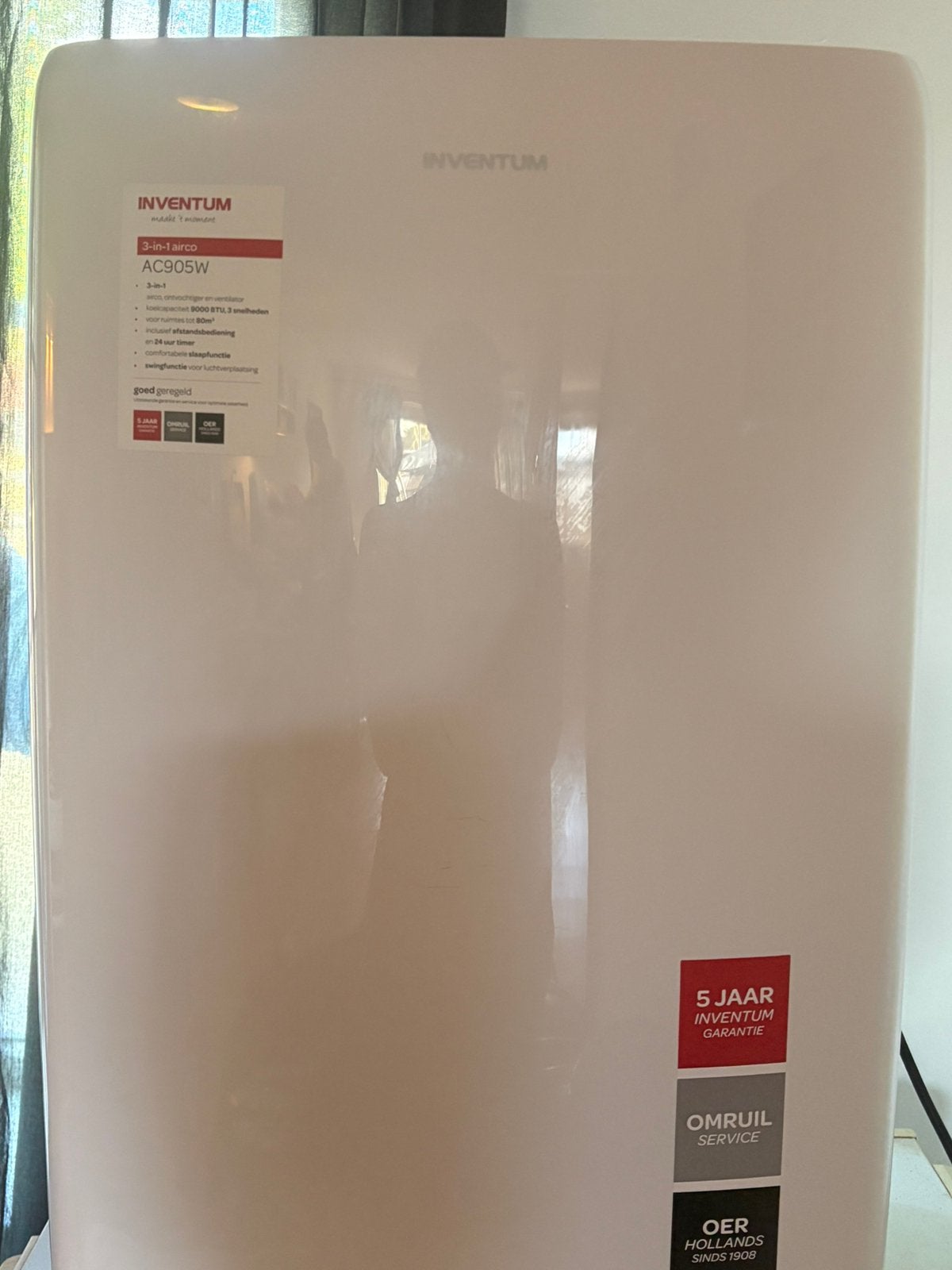 Iventum AC905W mobiele airco | 9000 BTU |, Witgoed en Apparatuur, Airco's, Ophalen, Timer, 3 snelheden of meer, Zo goed als nieuw
