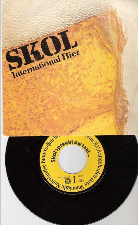 SKOL Spreekt Uw Taal - fraaie Reclame single vinyl- Bier, Ophalen of Verzenden, Gebruikt, Overige typen, Overige merken